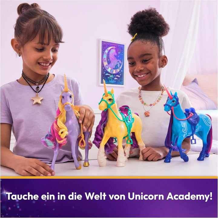 Unicorn Academy Einhorn River - ca. 28 cm grosses Einhorn von Isabel zur beliebten Netflix-Serie, mi
