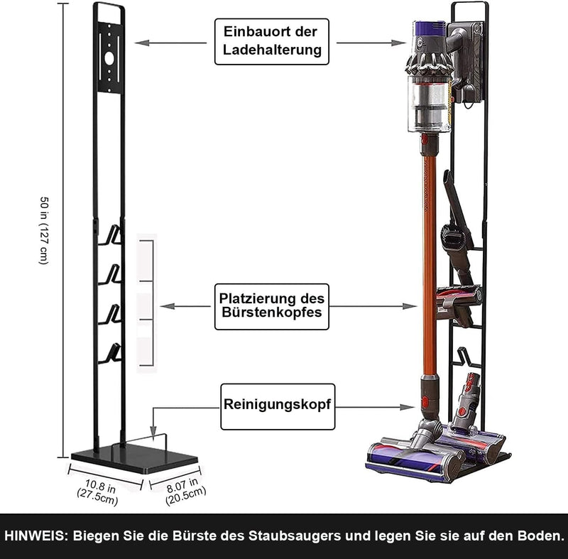 Ständer für Dyson V15 V12 V11 V10 V8 V7 V6,Halterung Metalllagerständer für Dyson, Handstaubsauger F