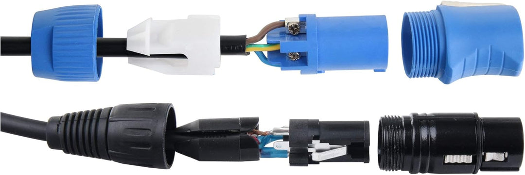 Pronomic Stage PPD-10 Hybridkabel Powerplug/DMX 10m (ideal zur Verkabelung von Lichteffekten & Bühne