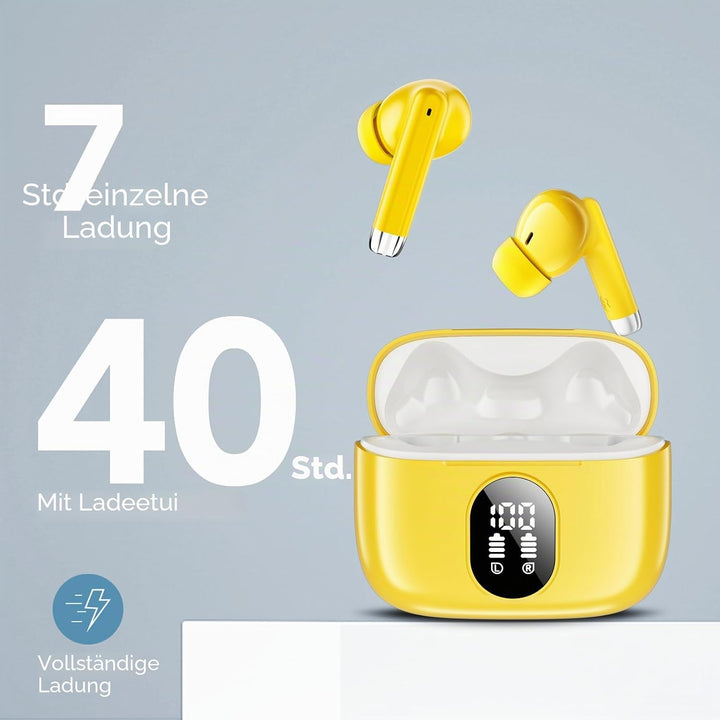 2025 Neue Bluetooth 5.4 Kopfhörer, QXQ Kopfhörer Kabellos Sport In Ear Headphones mit 4 ENC Mic, 40