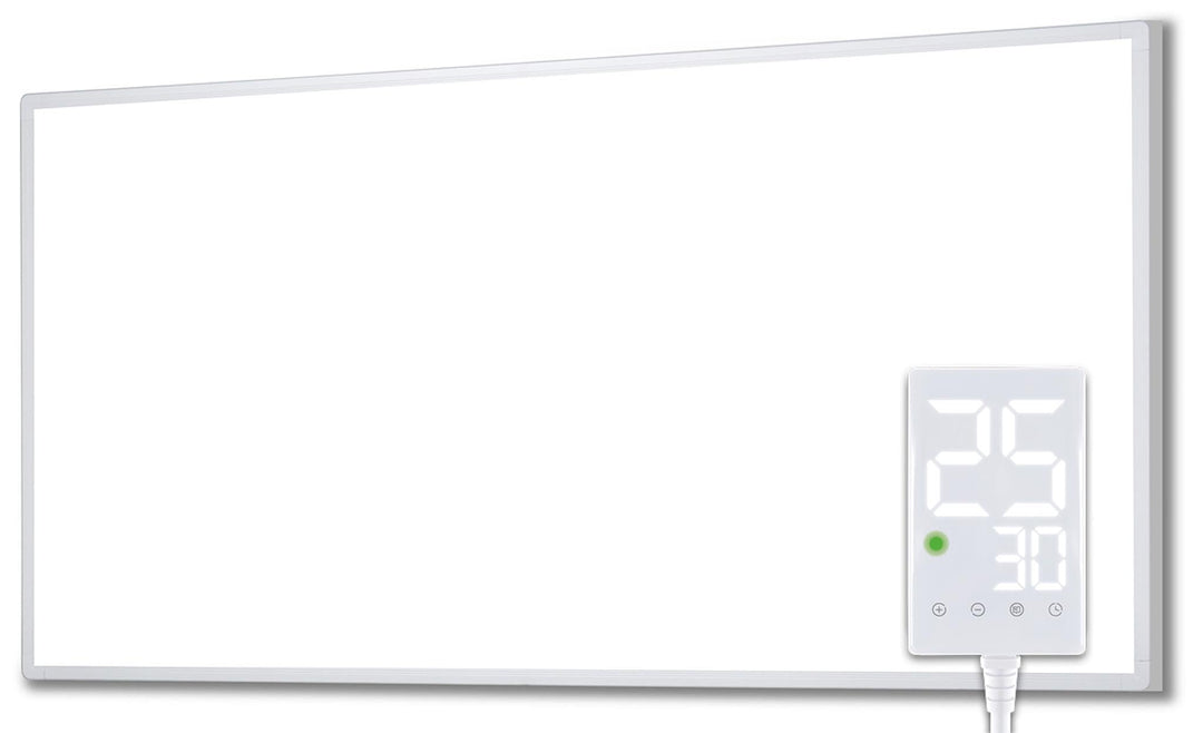 Heidenfeld Infrarotheizung HF-HP100 / 100-1 / 106 / 110 / 130 / Weiss - 300 - 1200 Watt - inkl. Ther