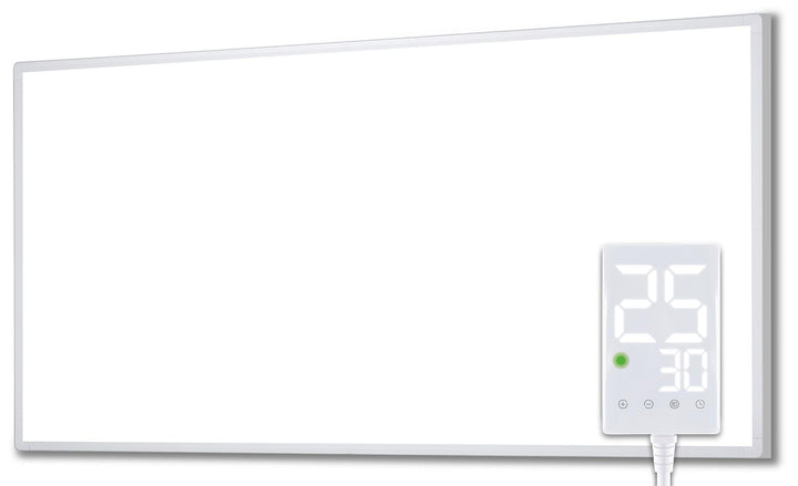Heidenfeld Infrarotheizung HF-HP100 / 100-1 / 106 / 110 / 130 / Weiss - 300 - 1200 Watt - inkl. Ther