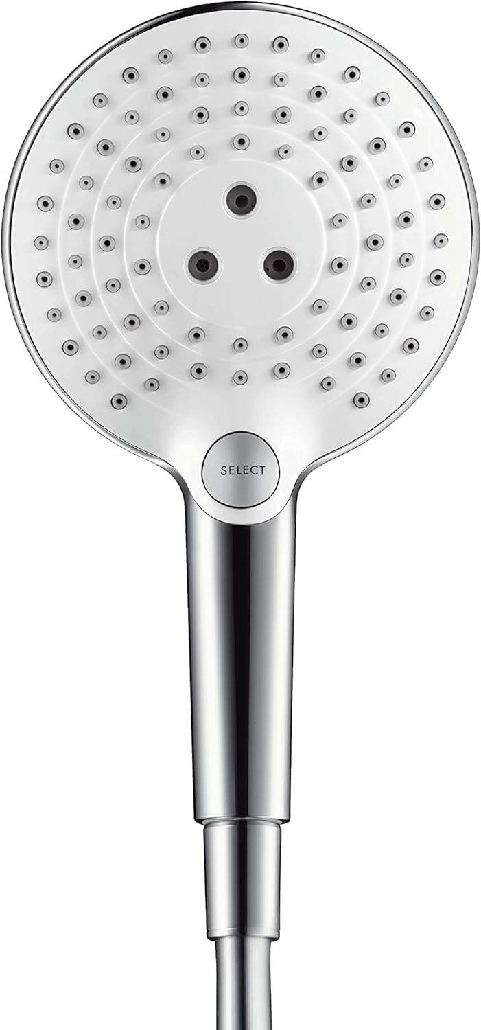 hansgrohe Raindance Select S 120 Duschset 0,65m, Weiss/Chrom 0,65m Set 3 Strahlarten Weiss/Chrom, 0,
