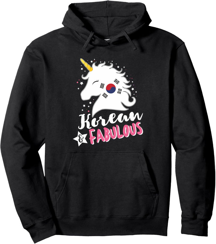 Südkoreanisches Einhorn Südkorea Flagge Pullover Hoodie