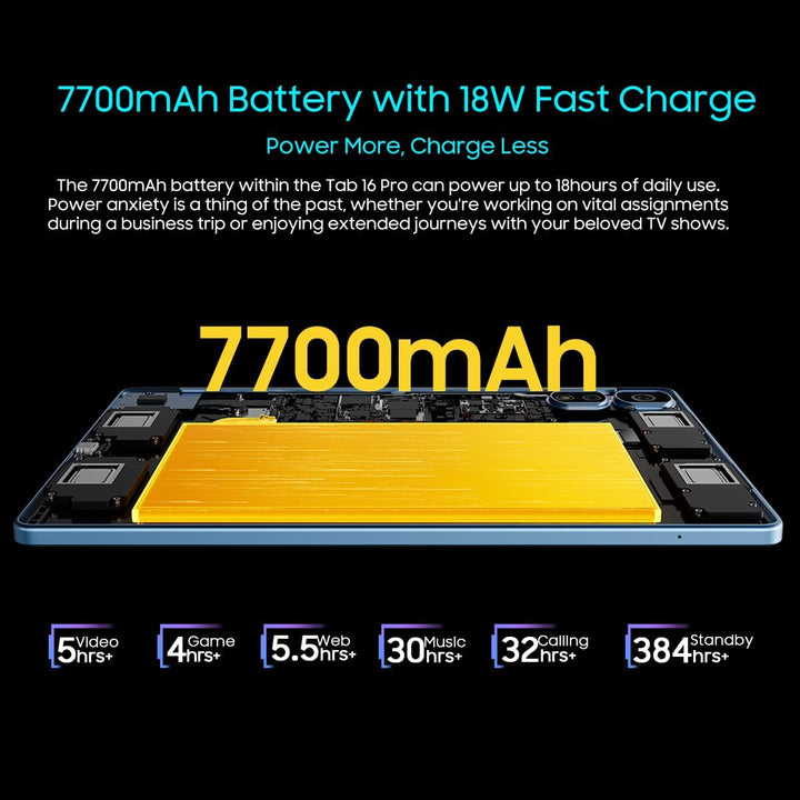 BLACKVIEW TAB 16 PRO (Tablette 4G - 11'' - 8/256GB) Gray