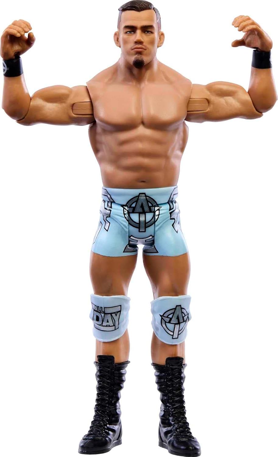 Mattel WWE Theory Basic Actionfigur, 10 Gelenkpunkte & lebensechte Details, 15,2 cm grosses Sammlers