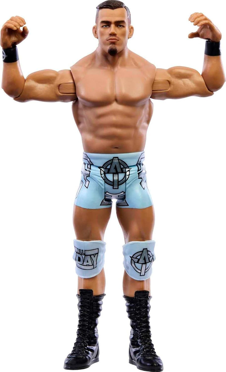 Mattel WWE Theory Basic Actionfigur, 10 Gelenkpunkte & lebensechte Details, 15,2 cm grosses Sammlers