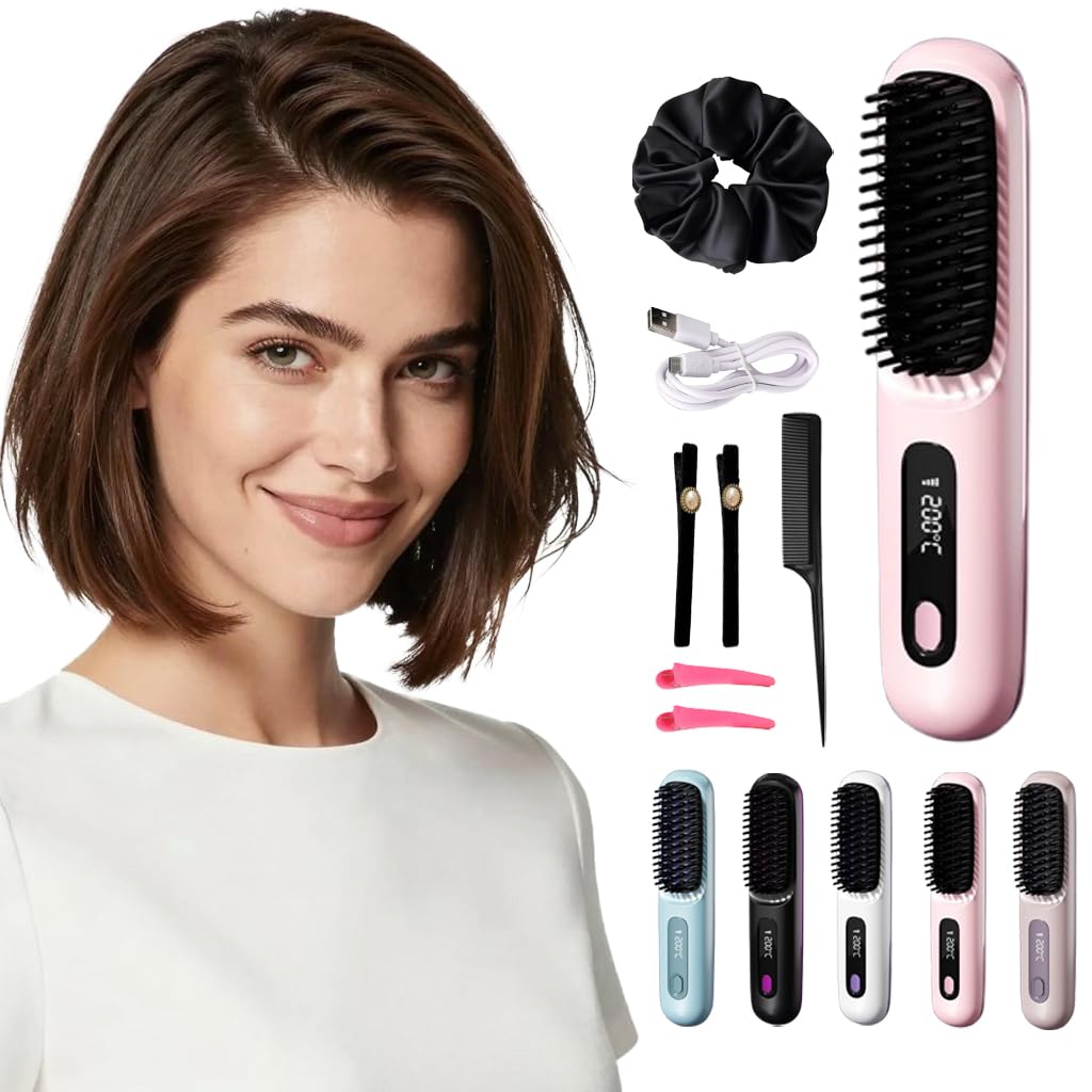 Stylingbürste Für Kurze Haare, Tragbar & Styling Bürste Haarkamm für Reisen und Täglichen Gebrauch,