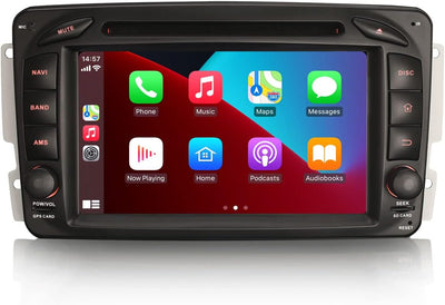 8-Kern Android 12 Car Stereo für Mercedes Benz C/CLK/G Class W203 W209 Vito Viano Support GPS Sat NA