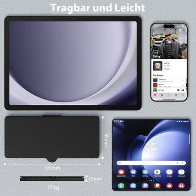 Doohoeek Tragbare Mini Tastatur für iPhone, iPad, Android Tablet, Dual-Bluetooth-Universelle Tastatu