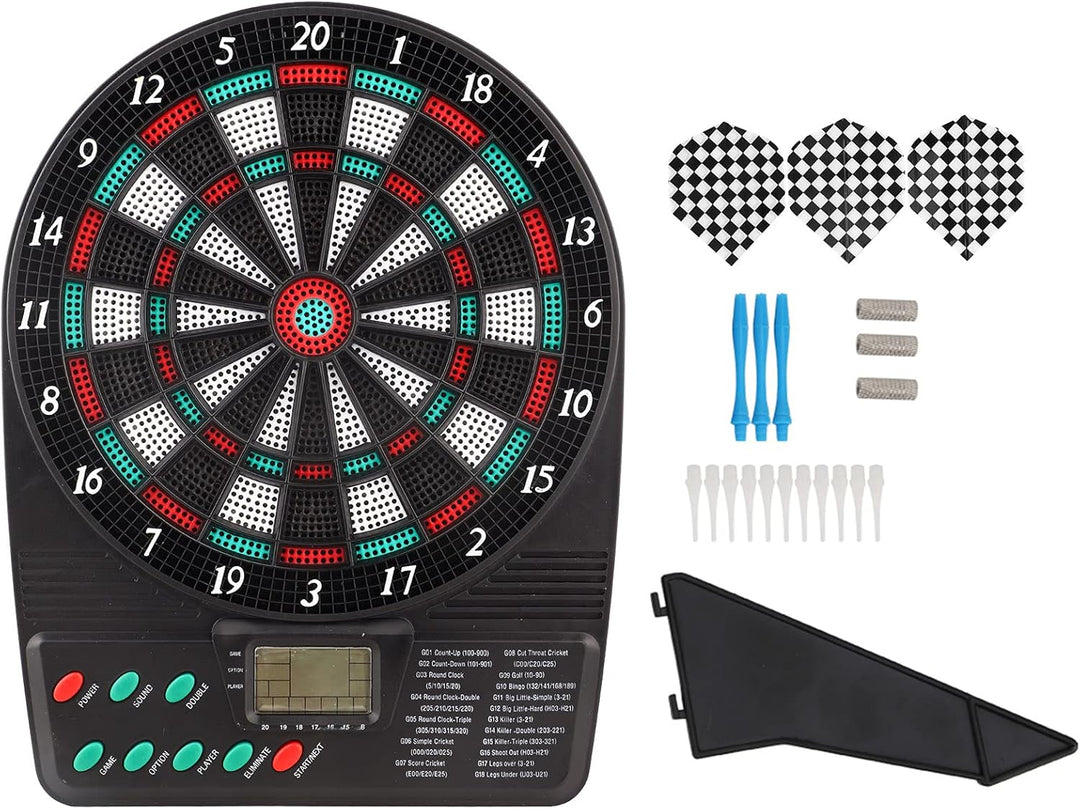 Elektronische Dartscheibe, Elektronischer Dart, Soft-Dartscheiben-Set mit Automatischer Wertung, Fam