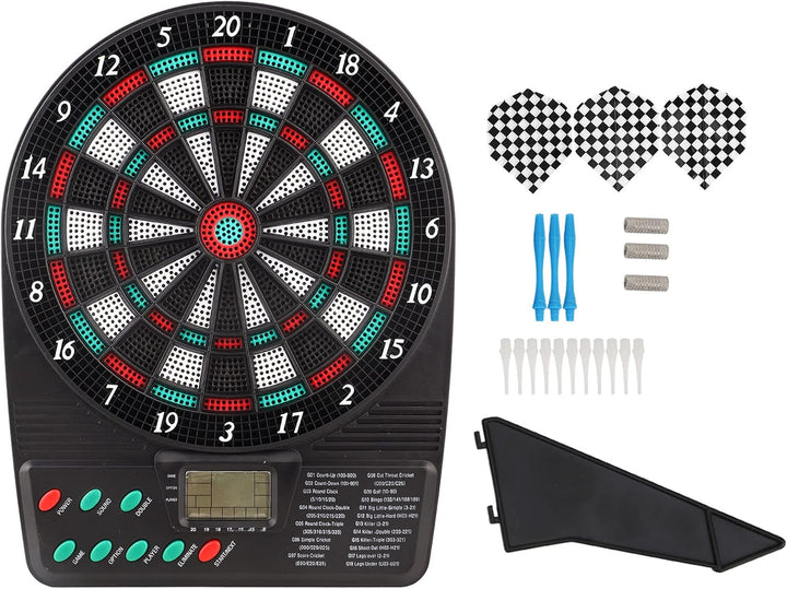 Elektronische Dartscheibe, Elektronischer Dart, Soft-Dartscheiben-Set mit Automatischer Wertung, Fam