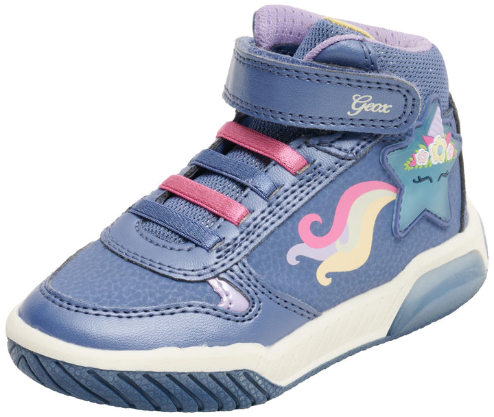 Geox Mädchen J Inek GirlSneaker 25 EU Avio Fuchsia, 25 EU Avio Fuchsia