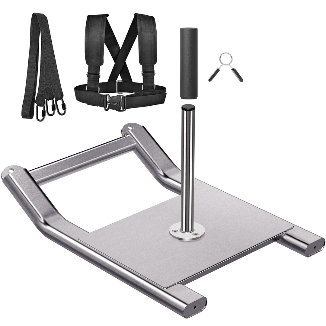 'Kipika Stainless Steel Weight Sled for Fitness Strength Training, Speed Improvement, and Athletic E