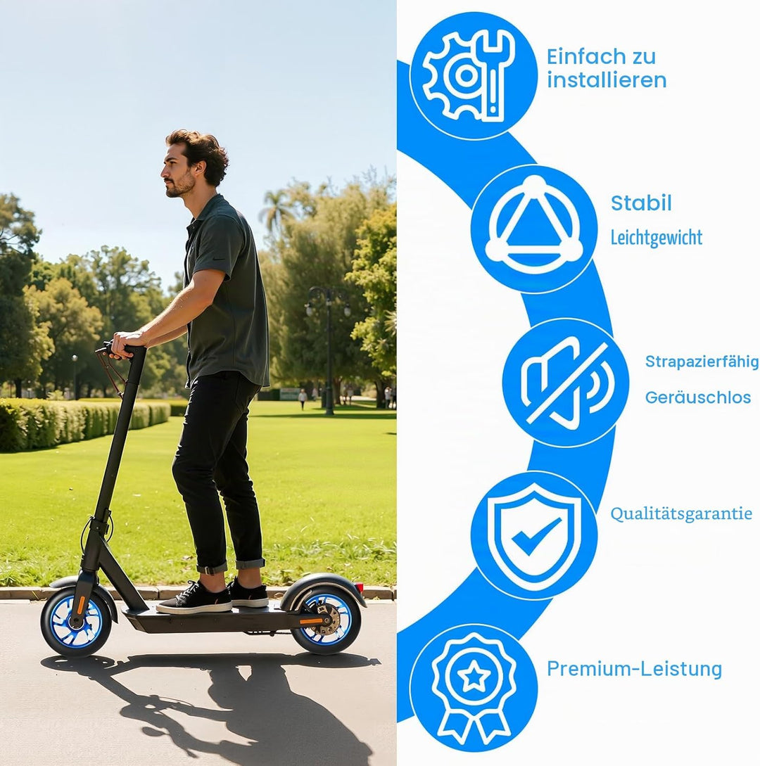 100mm Stunt Scooter Rollen Roller Reifen, 2 Stück Scooter Ersatzräder mit ABEC-9 Lagern, Härtegrad 8