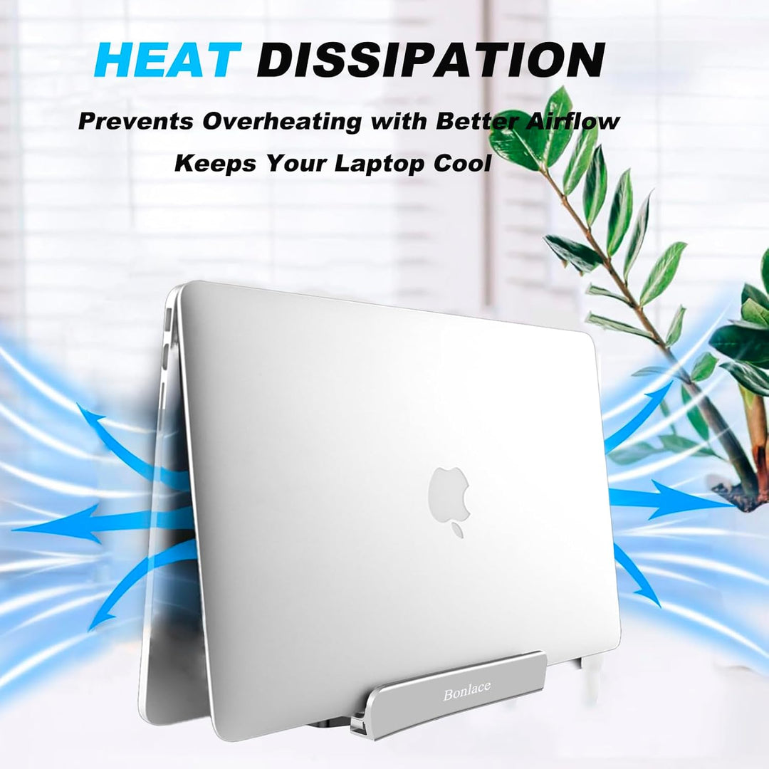 Laptop Sänder Vertikal Laptop Halter, 3-in-1 Laptop Halterung Verstellbarer Notebook Ständer Schreib