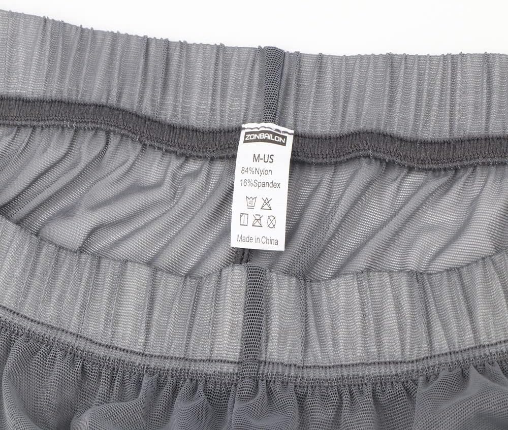 Herren Boxershorts Transparent Leicht Luftig Atmungsaktiv Bequem Geeignet für den Sommer Schwarzblau