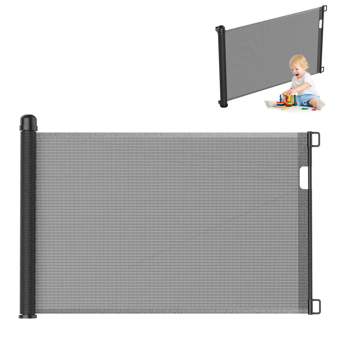UISEBRT Türschutzgitter Ausziehbar 0-150cm, Treppenschutzgitter für Baby und Pelztiere, Kinder Schut