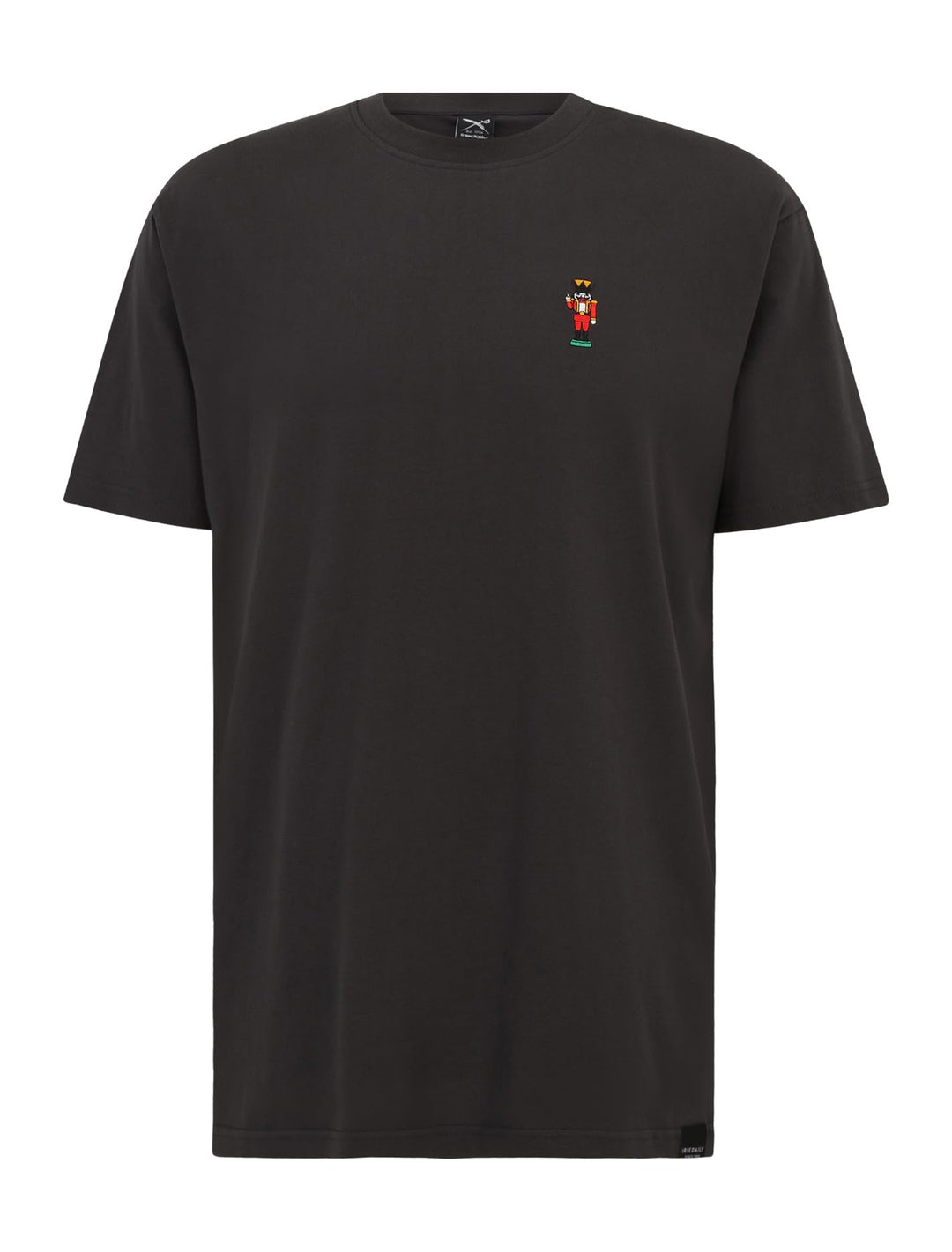IRIEDAILY T-Shirt Nutcrax Emb, Bio-Baumwolle S Coal, S Coal