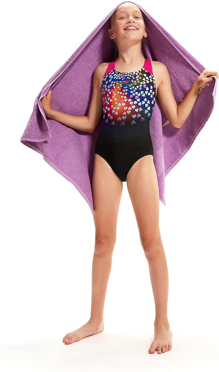 Speedo Digital Placement Splashback 11-12 Jahre 4738 Black/Punchy Pink/Blue Fl, 11-12 Jahre 4738 Bla