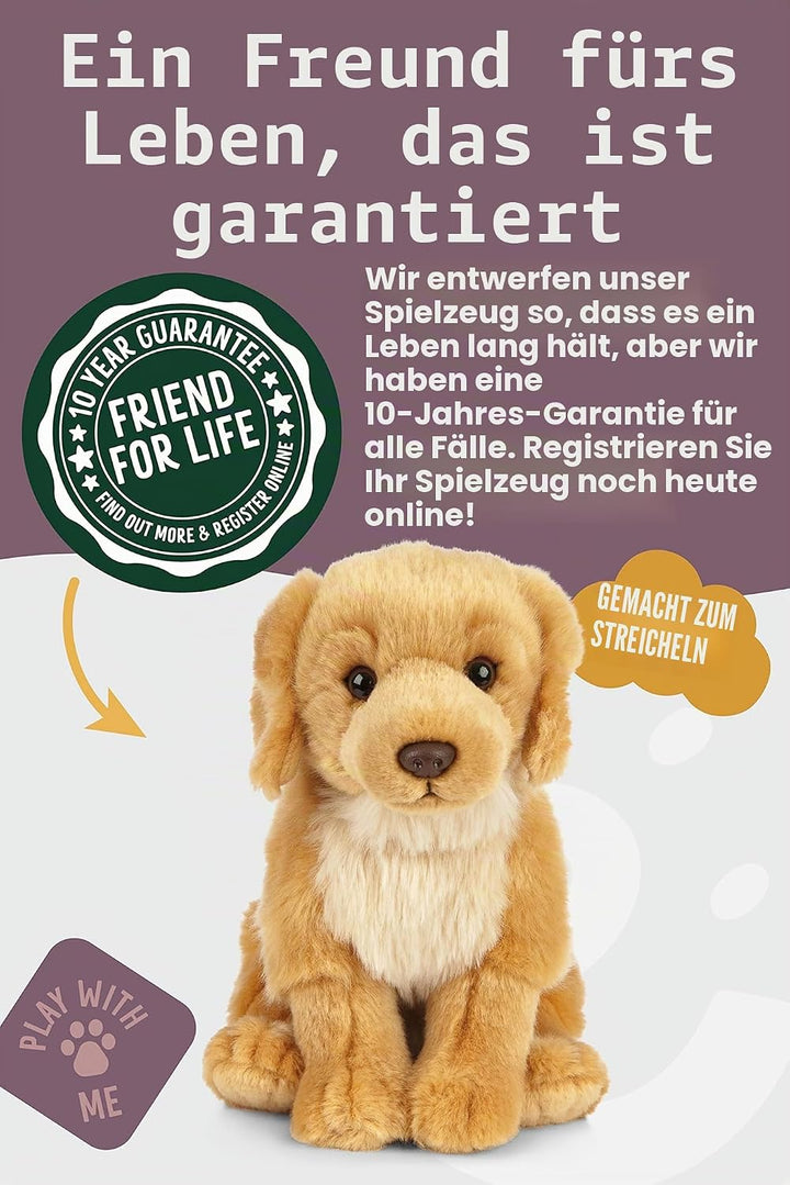 Living Nature Soft Toy - Stofftier Golden Retriever (20cm)