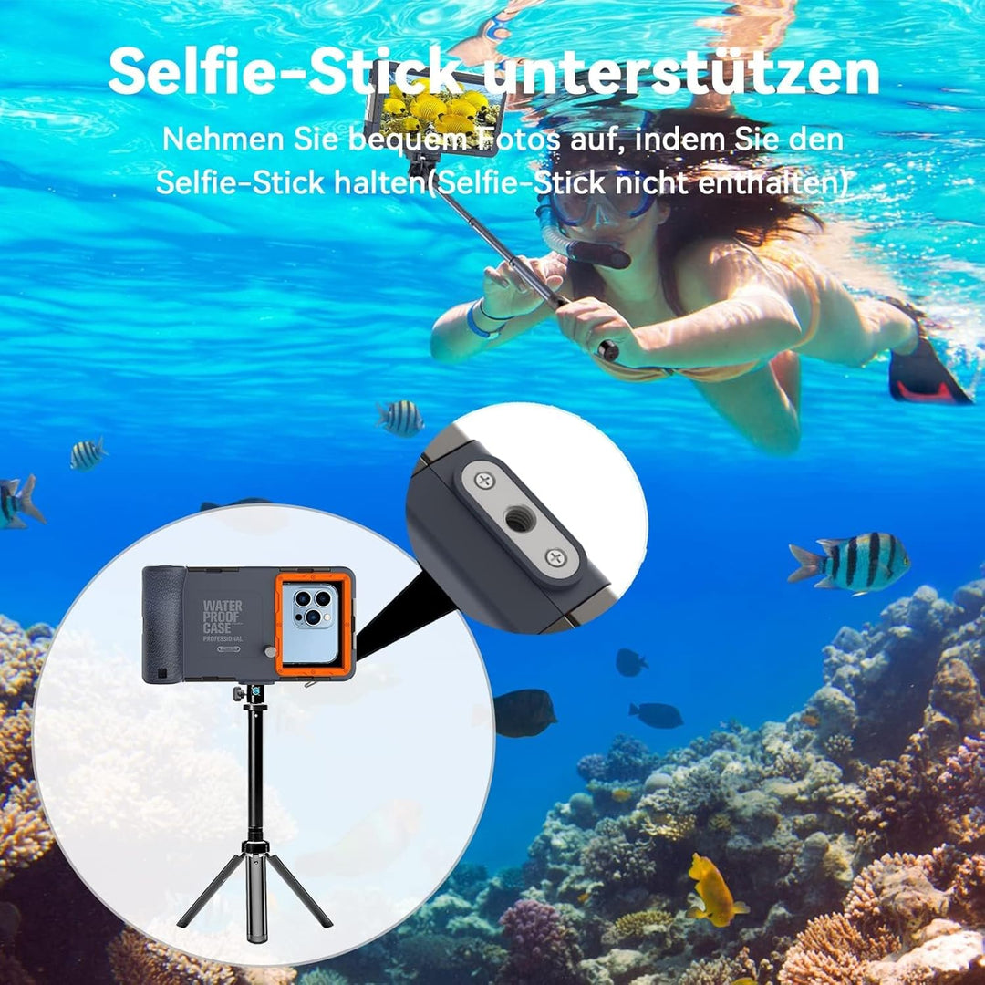 [ Upgrade] wasserdichte Handyhülle Universelle Tauchen Professionelle Handy Unterwasser Hülle Handyt