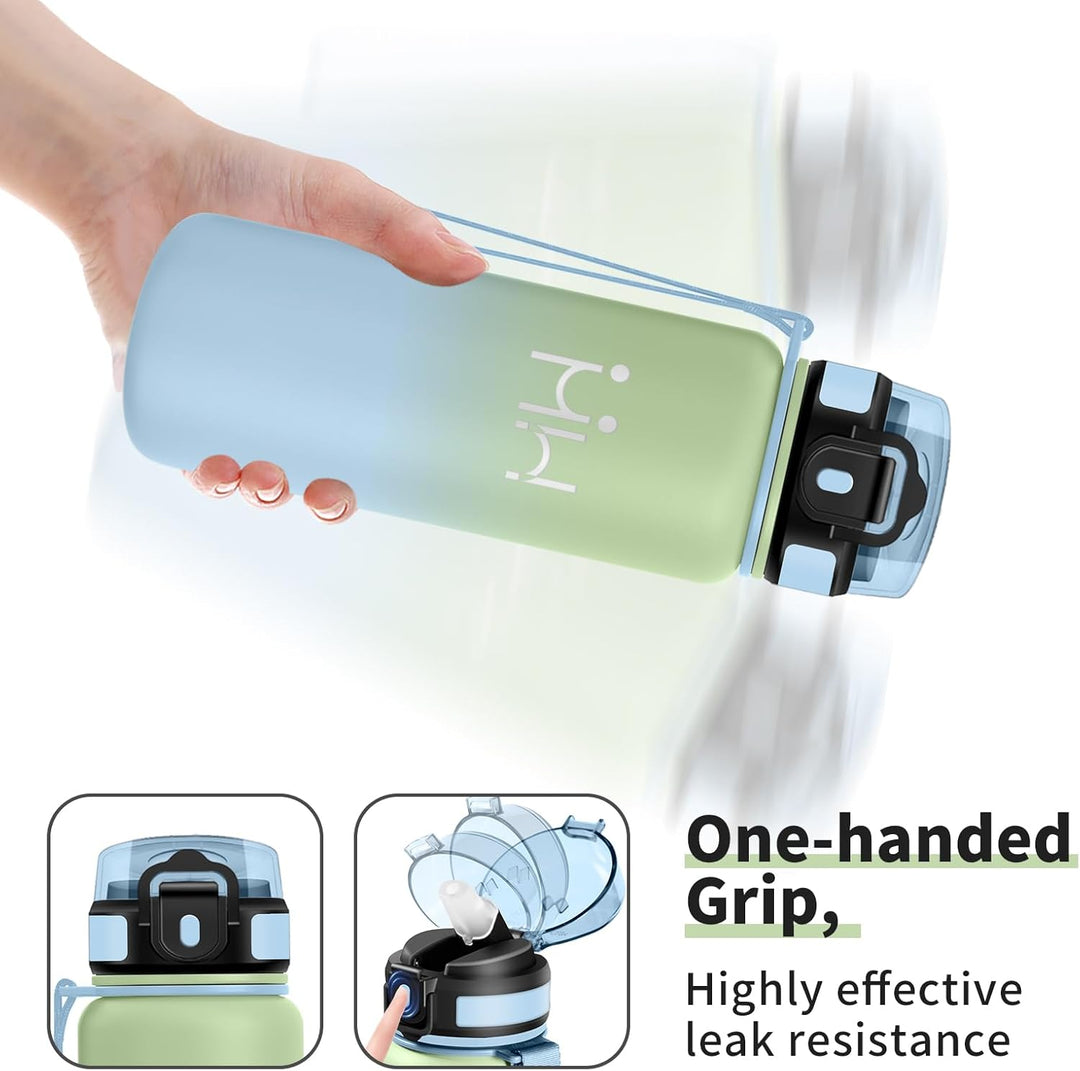 Thermosflasche 750ml, Trinkflasche Edelstahl mit Strohhalm, Trinkflasche Kohlensäure Geeignet, Klick