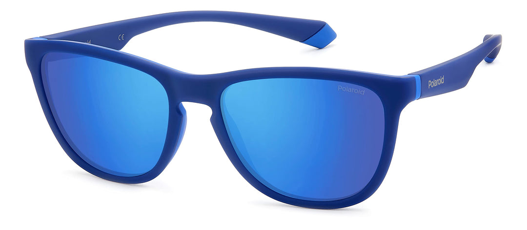 Polaroid Unisex Sunglasses 56 Zx9/5x Blue Azure, 56 Zx9/5x Blue Azure