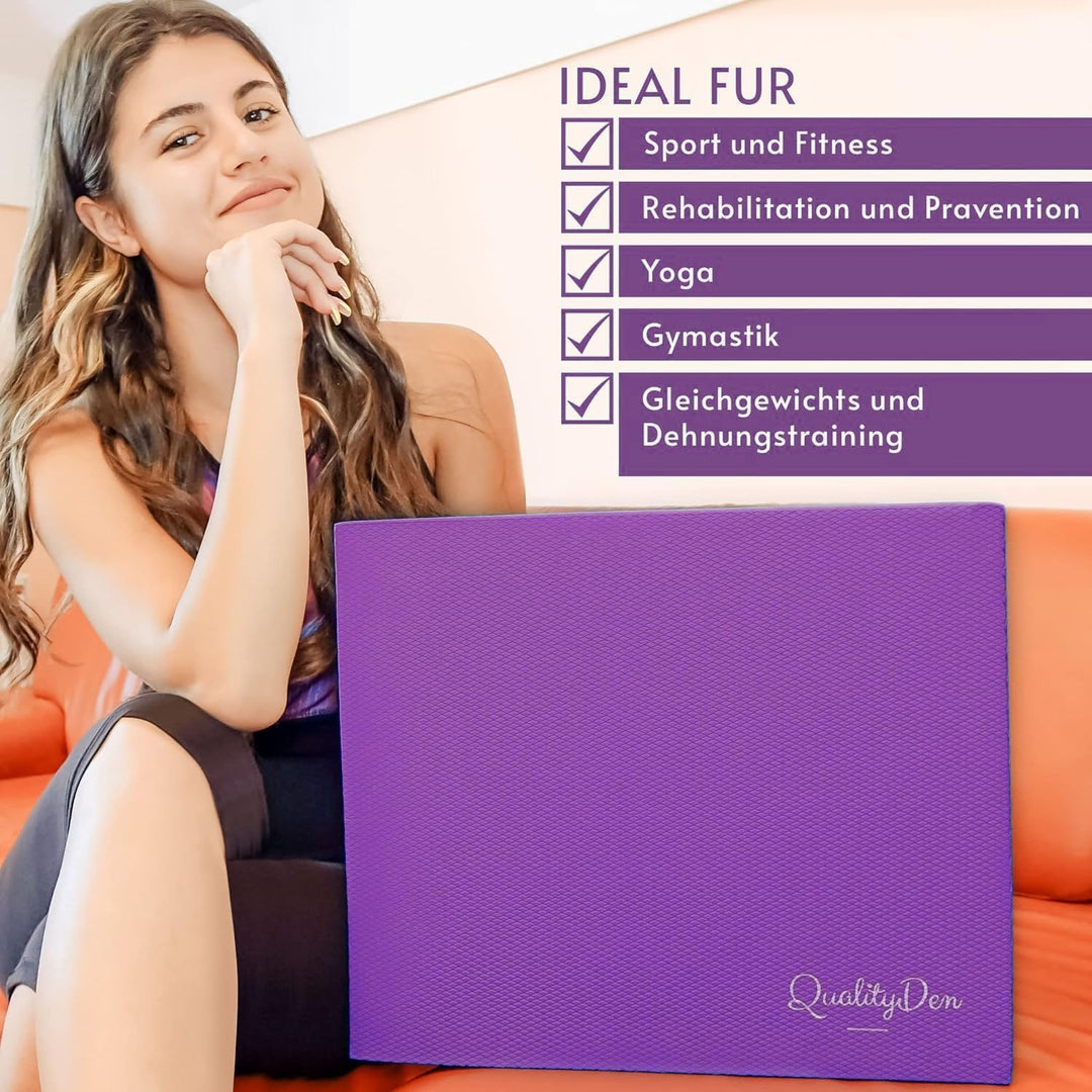 Quality Den Balance Pad, Rutschfester Weichschaum, Balancekissen für Stabilität und Koordination - H