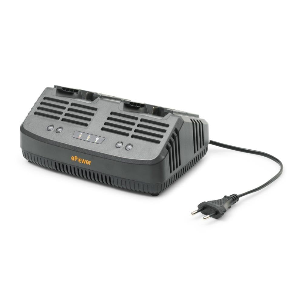 Alpina STIGA Doppelstandard-Ladegerät C 215 D 20 V, Ladestrom 2 Ah, Eurostecker