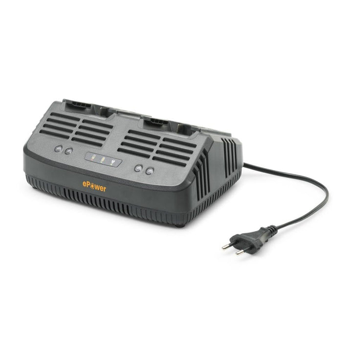 Alpina STIGA Doppelstandard-Ladegerät C 215 D 20 V, Ladestrom 2 Ah, Eurostecker