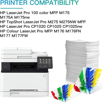 BeOne 4X 126A CE310A CE311A CE312A CE313A 130A CF350A Kompatible Tonerkartusche für HP Laserjet Pro