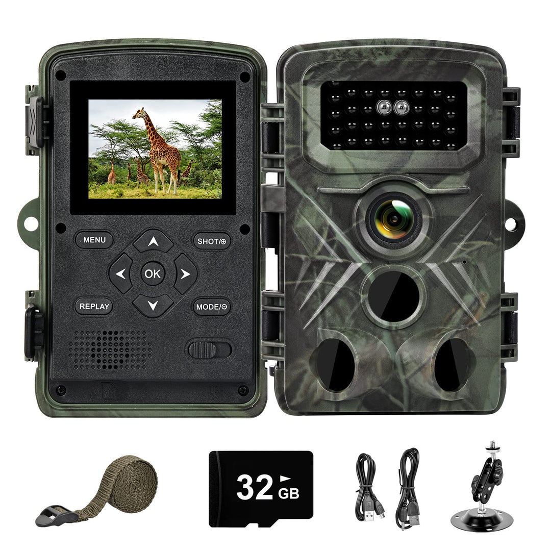 Wildkamera, 2.7K 48MP Video Wildtierkamera, 120 Weitwinkel Jagdkamera Testsieger mit Bewegungsmelder