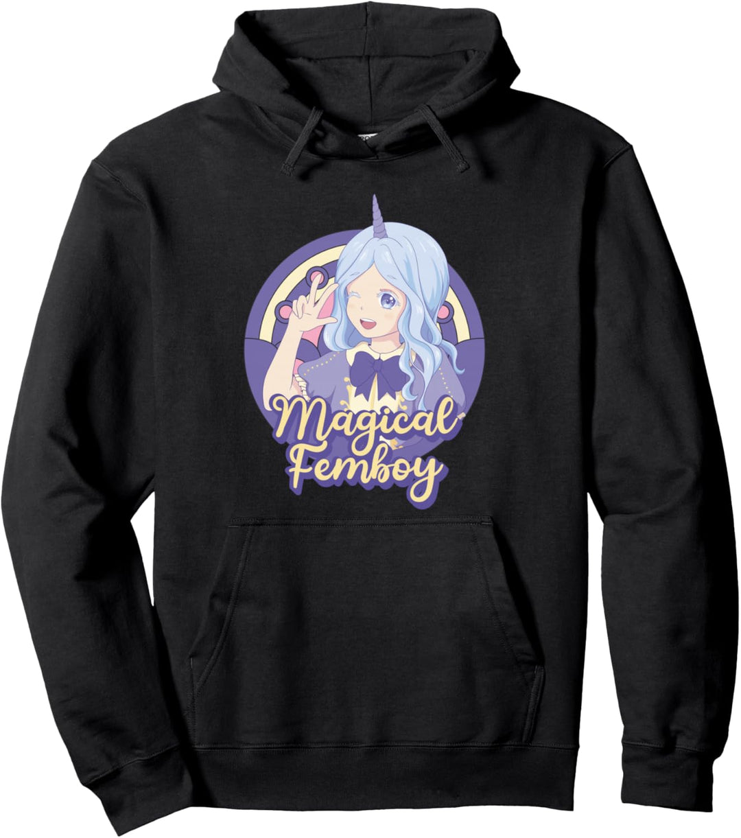 Femboy Anime Magical Femboy Pullover Hoodie