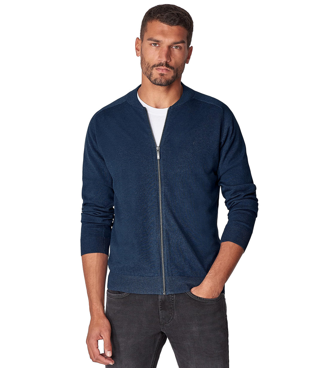 CASAMODA Strickjacke Uni 3XL Aquadunkelblau, 3XL Aquadunkelblau