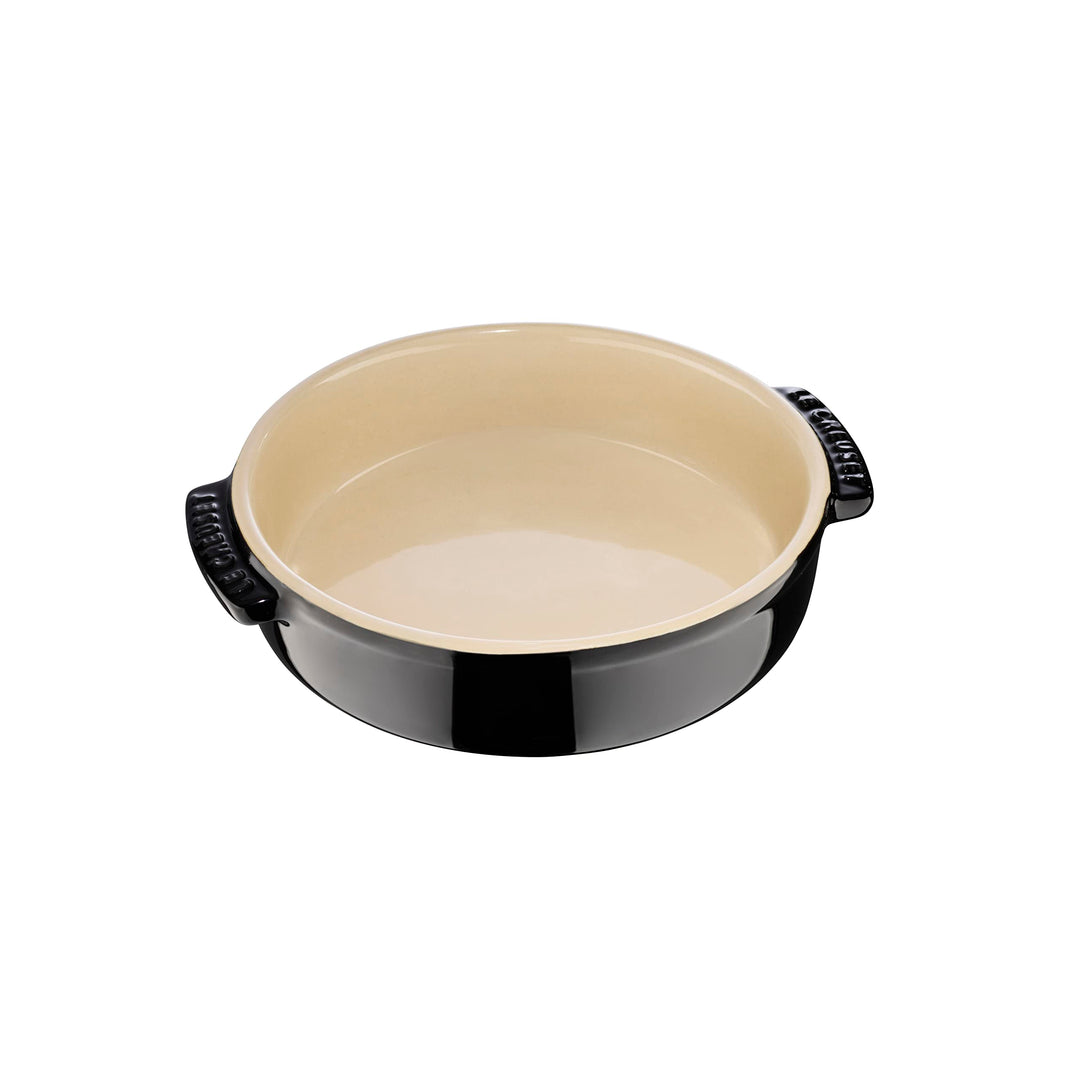 Le Creuset Tapasschale aus Steinzeug, 500 ml/ 14 cm, Schwarz glänzend, 72102141400001, Schwarz Glänz