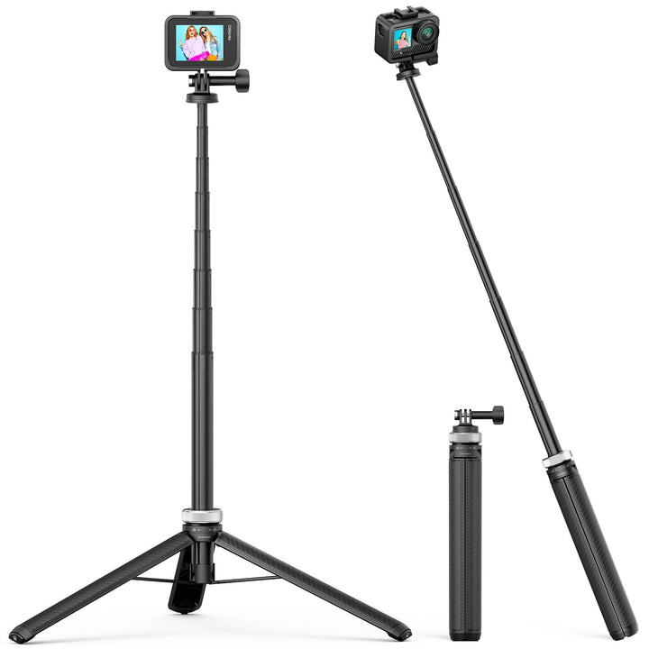AKASO Selfie-Stick, ausziehbar bis zu 160 cm, kompatibel mit AKASO EK7000/EK7000 Pro/Brave 4 Pro/Bra
