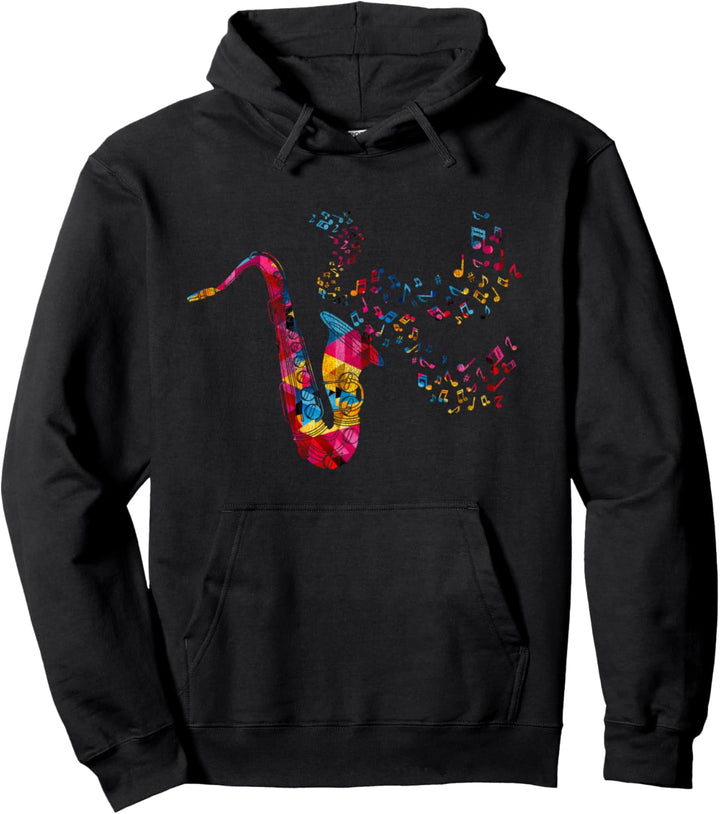 Musikinstrument Saxophon Pullover Hoodie