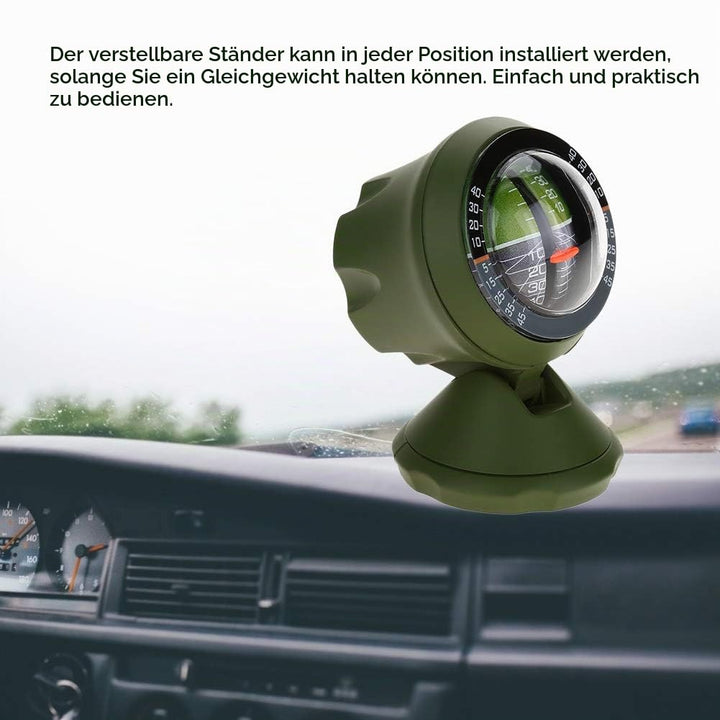 Auto Kompass Neigungsmesser, Level Kompass 360 Grad Drehbar Ausrüstung Winkel Balancer Steigung Nive