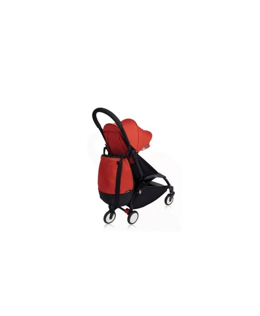Babyzen YOYO Bag, Red - Robuster zusätzlicher Stauraum am YOYO2 Kinderwagen - Inklusive Rad und Hake