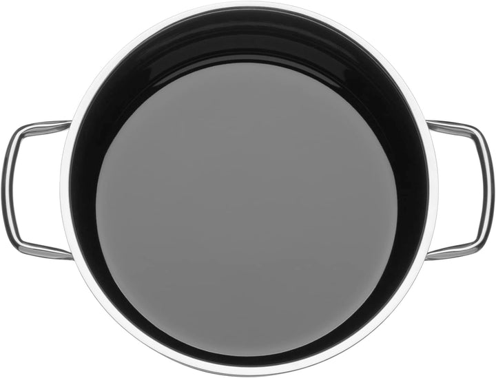 WMF Fusiontec Mineral Bräter mit Glasdeckel 28 cm Induktion, Schmortopf 5,9l, hoher Rand, High-Tech
