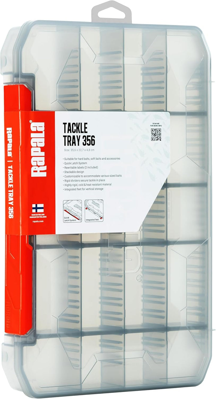 Rapala Unisex-Adult Box für Angeln 1, 35,6 x 22,7 x 4,8 cm, Schwarz