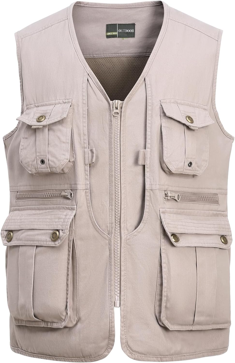 Herren Outdoor Weste Anglerweste mit Vielen Taschen Freizeit Jagd Herrenwesten Sommer Camping Multif