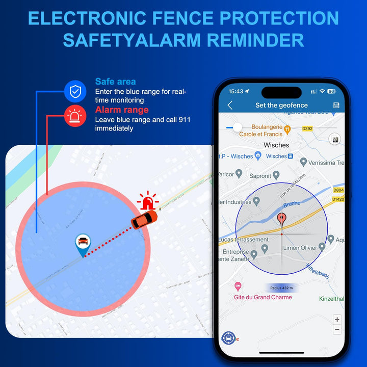 4G LTE GPS Tracker,GPS Tracker Auto 10000mAh 80 Tage Standby Starker Magnet Wasserdicht Tracker und