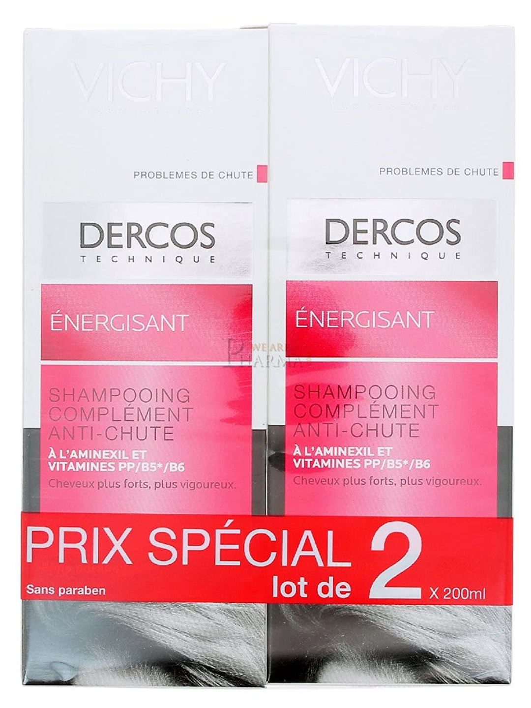 Vichy Dercos Energising Shampoo 2x200ml 200.00 ml (2er Pack), 200 ml (2er Pack)