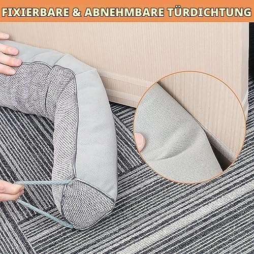 Schwerer Türzugstopper, 102 cm Zugluftstopper für Fenster Dreieck unter der Tür Zugluftstopper Geräu