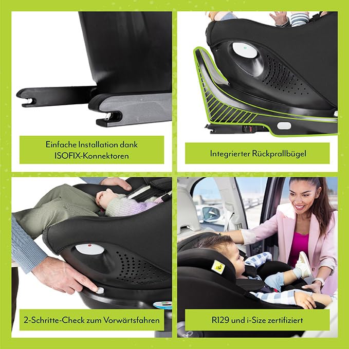 Graco Turn2Me™ DLX i-Size R129, 360° drehbarer Reboarder mit ISOFIX, Autositz bis ca. 4 Jahre (40-10