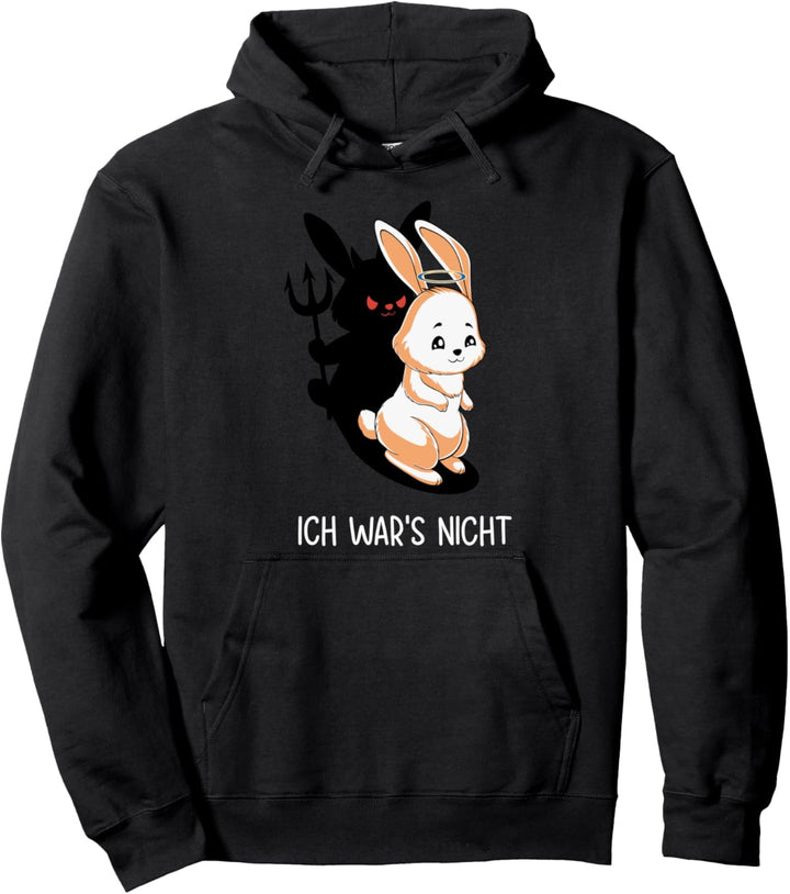 Kaninchen Ich Wars Nicht Er Wars Spruch Hase Ich War's Nicht Pullover Hoodie
