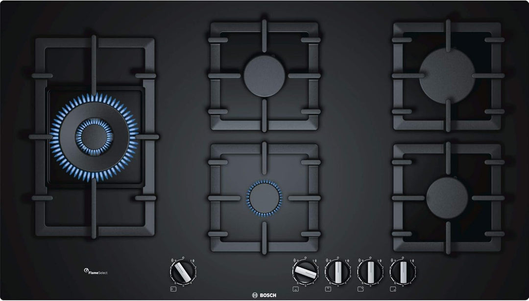 Bosch Serie 6 PPS9A6B90 hob Black Built-in Gas 5 zone(s)