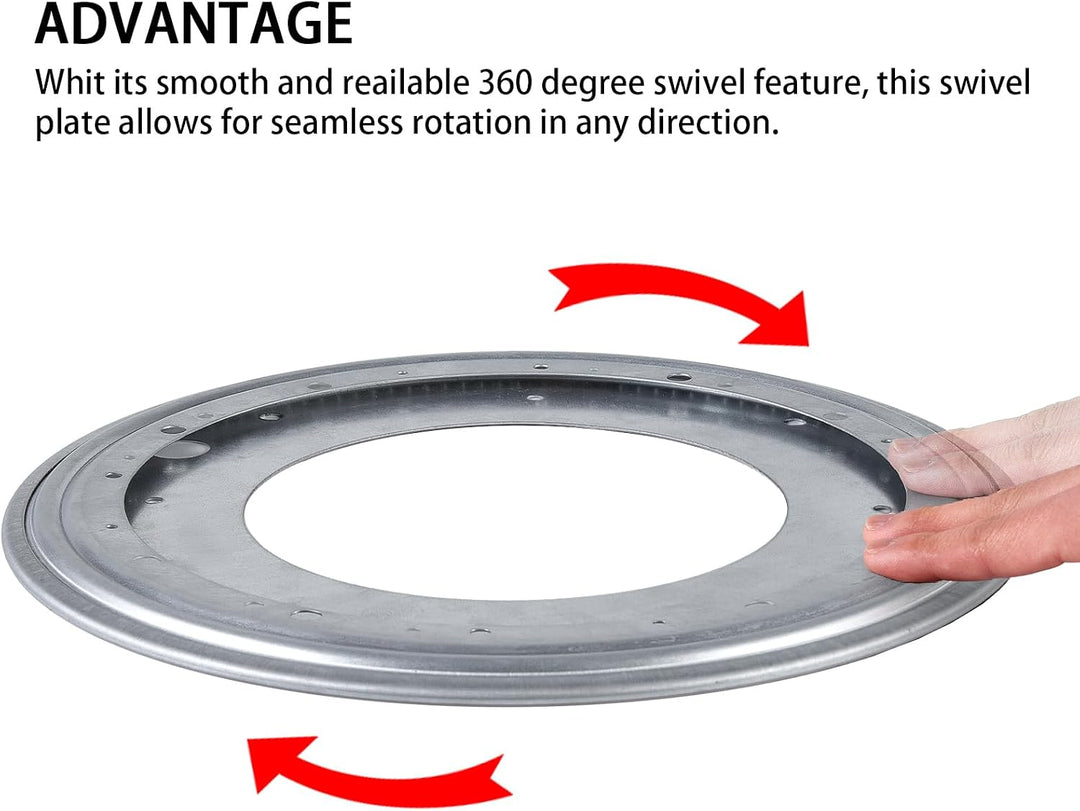 HSTECH 30,5 cm Lazy Susan, 362,9 kg drehbare Lagerplatte, robust für drehbaren Tisch, Bücherkoffer,